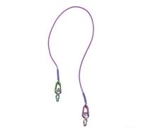 Alambre de cabeza de aluminio de esgrima con chaqueta de PVC flexible y clips de resorte fuertes compatibles con los principales sistemas de puntuación azul 23.6 pulgadas (púrpura)