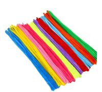 Alambre De Chenillas 20/50/1000 Uds DIY chico creativo de chenilla palos vástago limpiador de tuberías accesorios de artesanía a mano(BRT Colorful,200pcs)