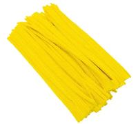 Alambre De Chenillas 20/50/1000 Uds DIY chico creativo de chenilla palos vástago limpiador de tuberías accesorios de artesanía a mano(Gold yellow,1000pcs)