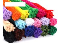 Alambre De Chenillas 50/100 Uds. Limpiadores de tuberías con tallos de chenilla, juguetes educativos for niños, palo de felpa, manualidades artísticas DIY(Random mixed 6mm,100PCS)