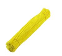 Alambre De Chenillas 50/100 Uds limpiadores de tuberías tallos de chenilla pipa for manualidades DIY decoraciones juguetes for niños 30CM(Yellow,50 pcs)