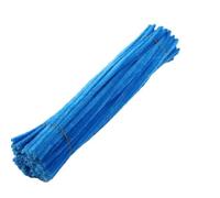 Alambre De Chenillas 50/100 Uds limpiadores de tuberías tallos de chenilla pipa for manualidades DIY decoraciones juguetes for niños 30CM(DeepLakeBlue,50 pcs)