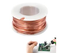 Alambre de cobre, alambre de cobre de 2 mm, alambre de cobre esmaltado, evaluación de temperatura natural, para la fabricación de un modelo de motor electromagnético (0,2 mm x 10 m)
