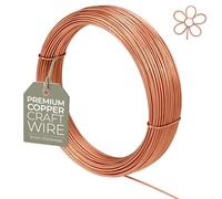 Alambre De Cobre Chapado Cobre 1,0 mm (18 Ga) x 4 m - Antideslustre Para Bisutería, Escultura, Envolver, Manualidades Y DIY