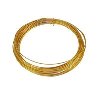 Alambre De Cobre Chapado Oro 0,8 mm (20 Ga) x 6 m - Antideslustre Para Bisutería, Escultura, Envolver, Manualidades Y DIY