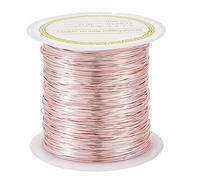 Alambre de cobre Craftdady de 38M x 0,4mm, chapado en oro rosa de larga duración, alambre artesanal resistente al deslustre para esculpir la fabricación de joyas de armadura