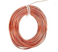Alambre de cobre eléctrico Bobina de cobre T2 10m, diámetro 1,1mm,2mm calibre 16-18 alambre puro, conductividad eléctrica for jardinería(1.1mm X 10M)