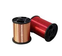 Alambre de cobre esmaltado 0.035-0.20m m 1KG rollo 155℃ alambre magnético for la bobina del inductor del motor(0.12mm-9900M,Red)