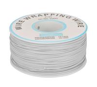 Alambre De Cobre Estañado, Cable De 30AWG 0,25mm De Diámetro, 1 Roll Negro - Alta Flexibilidad, Resistencia Al Calor 80℃, Para Pruebas Electrónicas Y Soldadura PCB (Blanca)
