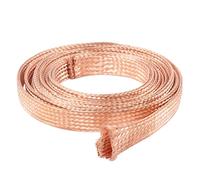 Alambre de cobre for joyería, cable trenzado plano con conexión a tierra, 1 metro de longitud, trenzado puro for conexión a tierra, unión y conexiones eléctricas.(75 square)