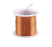 Alambre de cobre magnético Alambre de cobre electroimán 20m, diámetro 0,2mm,3mm calibre 28-33 alambre desnudo, bobina conductividad eléctrica(0.2mm)