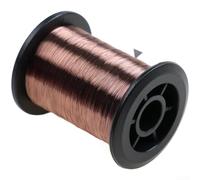 Alambre de cobre para atar moscas, calibre de 0,1 mm, adecuado para encuadernación de gancho de culturismo de ninfa y manualidades a pequeña escala (color café)