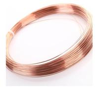 Alambre de cobre para envolver cables, Alambre de cobre puro 0,2/0,3/0,4/0,5/0,6 mm diámetro y 10 m longitud, for manualidades, joyería, electricidad e industria(0.6 * 10m)