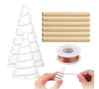 Alambre de cobre para jardinería | 2,5 metros Soportes Ajustables de Electrocultura,bobina de cobre para jardín,para vivero, interiores, casa, macetas, césped, verduras, flores, granja y