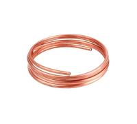 alambre de cobre puro Tubo de cobre bobina blanda Tianwandong 1 m, T2, rojo, for aire acondicionado, refrigeración, tubos capilares(2x1mm)