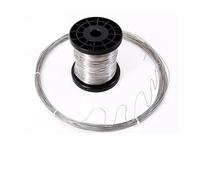 Alambre de hierro dulce for amarre una sola hebra, acero inoxidable 304, blando/duro, diámetro 0,02-3 mm, 1 unidad, 1-100 metros(Hard Steel Wire,0.18mm X 100m)