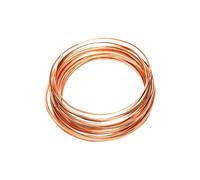 Alambre de latón 1 rollo/6m de alambre cobre desnudo, cuadrado artesanal DIY púrpura/alambre latón 0,6mm-1mm(Copper,0.8mm)