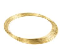 Alambre de latón desnudo, 1,1/1,2/1,3/1,4/1,5 mm diámetro, m longitud, alambre macizo for fabricación joyas, artesanía, electricidad, industria(1.3mm*5m)