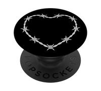 Alambre de púas Corazón Gótico Punk Grunge EMO Rock Rebelde PopSockets PopGrip Adhesivo