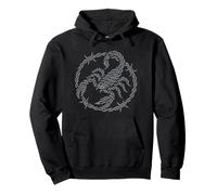 Alambre de púas Escorpión Punk Gótico Gótico Oscuro Grunge Estética Sudadera con Capucha