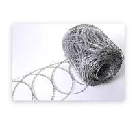 Alambre de púas galvanizado - Cinta de Alambre de púas de 30 m para Seguridad, protección perimetral, Anti-intrusión, Duradero y Resistente a la Intemperie, Ideal para Granjas y propiedades.