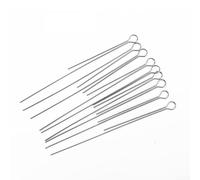 Alambre de señuelo de pesca, 50 unidades, acero inoxidable, 7,5 cm de