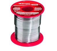 Alambre de Soldadura Multiuso - Hilo de Estaño - Cobre, Latón, Bronce, Acero, Zinc, Acero Inoxidable - 96,5% Estaño y 3,5% Ag (sin Plomo) - 500g - Ø2 mm - Flujo Incorporado - EXPRESS