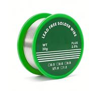 Alambre de Soldadura sin Plomo 1.0mm,Sn99.3% Cu0.7%,30g | Hilo Estaño para Soldar Núcleo de Colofonia,Soldadura Estaño Alambre para Reparación y Componentes Electrónicos