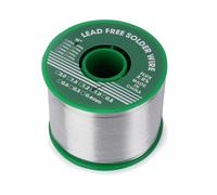 Alambre de Soldadura sin Plomo 500g, 1mm Hilo Estaño para Soldar, Plata Estaño para Soldadura Electronica, Alambre Colofonia Núcleo Soldar, Sn99% Ag0.3% Cu0.7%