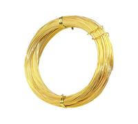 Alambre dorado para manualidades, modelado y joyería, alambre de aluminio para esculturas