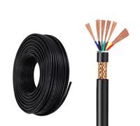 alambre eléctrico de PVC, 100mRoll 5-7 Core RVVP F.S. Ctrl Cable 0.12-1.5mm² PVC Insulated for Ind Auto & Int Wiring(0.3mm2-6c)