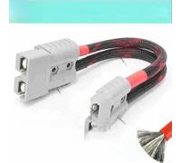 Alambre eléctrico de silicona para bicicleta 8AWG resistente a altas | Convierte conectores de 120 A a 50 A, calibre 8 AWG, se adapta a kits de bicicletas eléctricas, para cargadores de batería