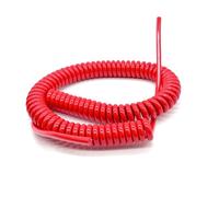 Alambre espiralado, Cable eléctrico elástico de puesta a tierra en espiral con resorte 2 núcleos, 10 metros, varios tamaños(15AWG 1.5mm2)