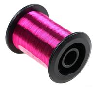 Alambre fino chapado en cobre de 0,1 mm para atar moscas cuerpos de ninfas, anzuelos de pesca, manualidades, carrete de 60 m, disponible en oro, negro, plata, azul, oliva, rojo, morado, marrón