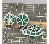 Alambre flexible de sujeción para plantas de jardín, cuerda de fleje de núcleo de acero verde de 20 m con cortador integrado para vides, arbustos y flores, uso en interiores y exteriores