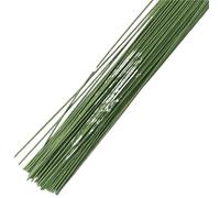 Alambre Floral 100 tallos florales artificiales de 40 cm for decoración del hogar y bodas JardíN(Green)