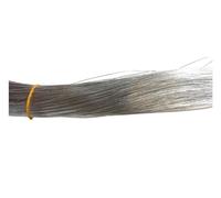 Alambre Floral 100 unids/lote 80cm de longitud DIY medias de nailon flor alambres de hierro alambre Floral flores coronas Material accesorio Alambre De Tallo (Color : Silvery, Size : 24 0.6mm 80cm l