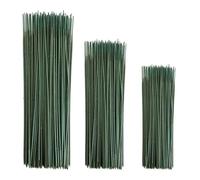 Alambre Floral, Alambre De Tallo Flora 100 piezas de tallos de flores artificiales verdes de 17/25/30 cm, material floral for bricolaje, tallos de alambre hechos a mano, accesorios for decoración del