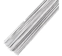 Alambre Floristeria 100 tallos florales artificiales de 40 cm for decoración del hogar y bodas para Bricolaje(White)