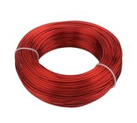 Alambre Floristeria Alambres de metal flexibles aluminio chapados en oro 1/1,2/2/2,5/3 mm for manualidades, for hacer joyas, abalorios y flores para Bricolaje(Red,1.0mm about 10M)