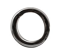 Alambre para manualidades de media ca a de The Beadsmith - Alambre para joyer a de temple suave, color negro, calibre 21, 7 yardas