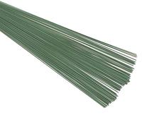 Alambre para manualidades y floristería: da rienda suelta a tu creatividad con verde y metálico en múltiples calibres y tamaños (100, verde (calibre 20), 10 pulgadas)