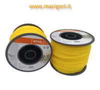 Alambre STIHL para desbrozadora, sección cuadrada 〼 bobina de 3,0 mm de 162 m...