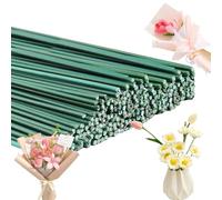 Alambre Verde, 100 Piezas Alambre para Flores, 30 cm Alambre Tallo de la Flor, 2 mm de Diámetro Alambre Manualidades, Alambre para Flores Guirnaldas Artesanales, DIY Ramos