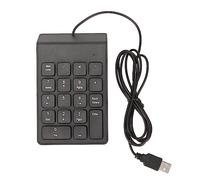 Alámbrico número cojín 18 teclas ergonómico USB enchufe y jugar en silencio escribir mini teclado numérico para PC portátil escritorio (1 unids)