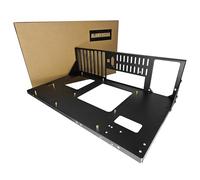 ALAMENGDA carcasa para computadora de juegos con chasis abierto para placas base ATX/M-ATX/ITX, diseño de disipación de calor corporal, accesorios de placas base SSD