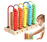 Álamo de Madera Genérico - Ángel de 7,87 Pulgadas para Matemáticas | Herramienta de aprendizaje matemático de 1 pieza, palos de conteo de números para niños y niñas, escuela preescolar,