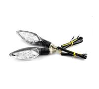 Alamor 12V 16 Led Lámpara De Indicadores De Luz De Giro De La Motocicleta De Carbono