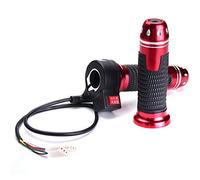 Alamor 12V 24V 48V Bicicleta Eléctrica Scooter Ajustable Agarre Grip Manillar 22Mm Universal-Rojo