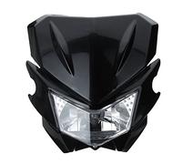 Alamor 12V H4 Universal Moto Luz Principal para Yamaha Dual Sport Street Fighter Dirtbike - Negro